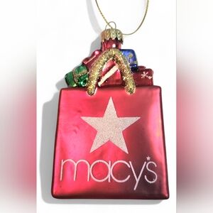 Holiday Lane Macy’s Shopping Bag Ornament